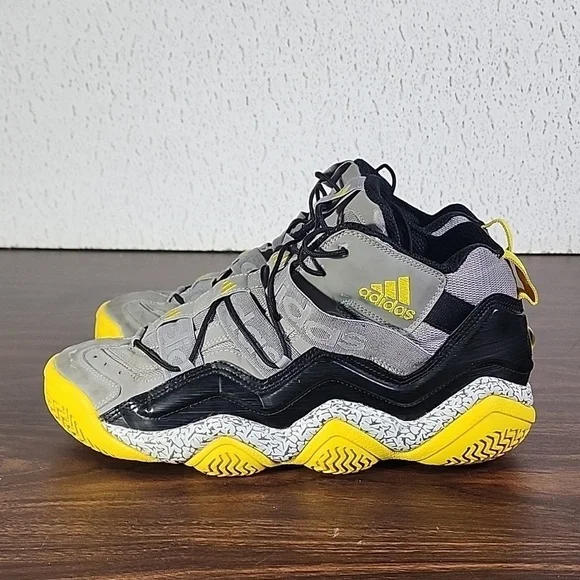ADIDAS Top Ten 2000 High Top Basketball Shoes Men's Size 13 Black Yellow